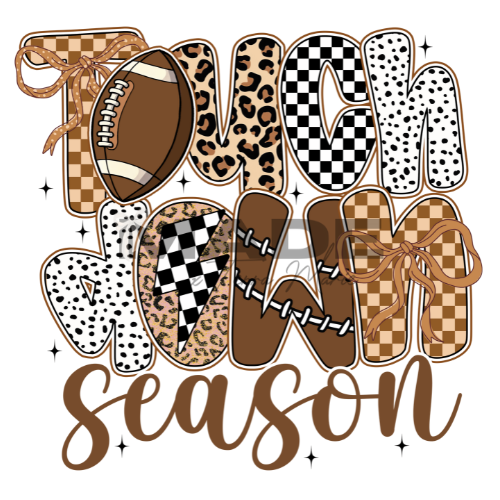 Touch Down Season | Football Apparel for Women & Girls | Bows + Leopard