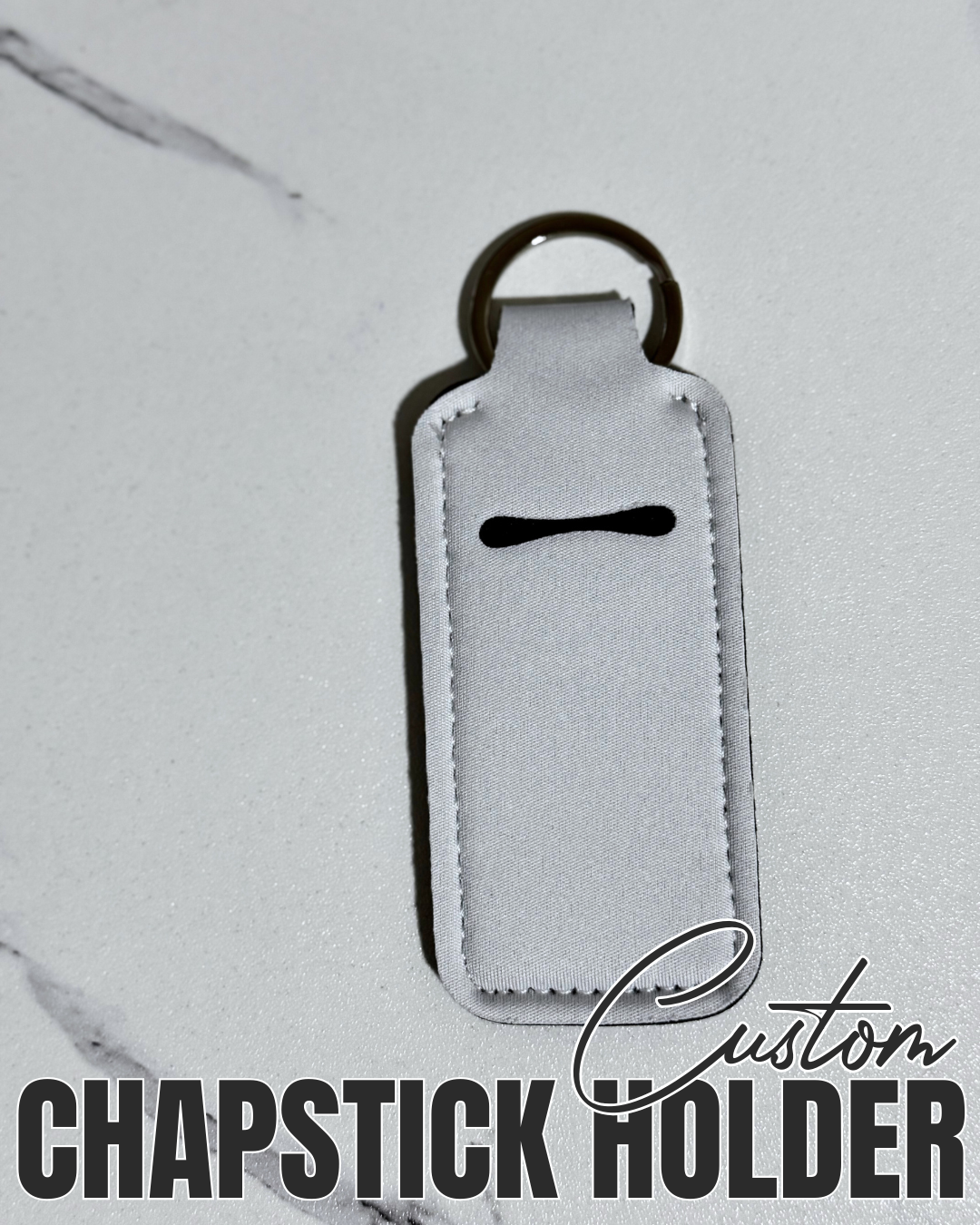 CUSTOM Chapstick Holder Keychain | Personalized Lip Balm Case | Design Your Own Keychain Accessory | Handmade Gift