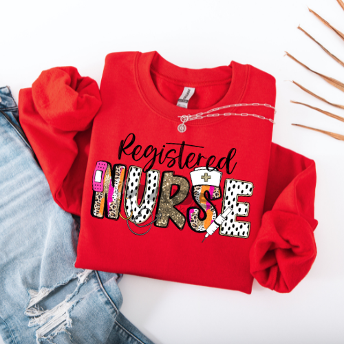 Registered Nurse | Healthcare Apparel | Dalmatian, Leopard, and Pink