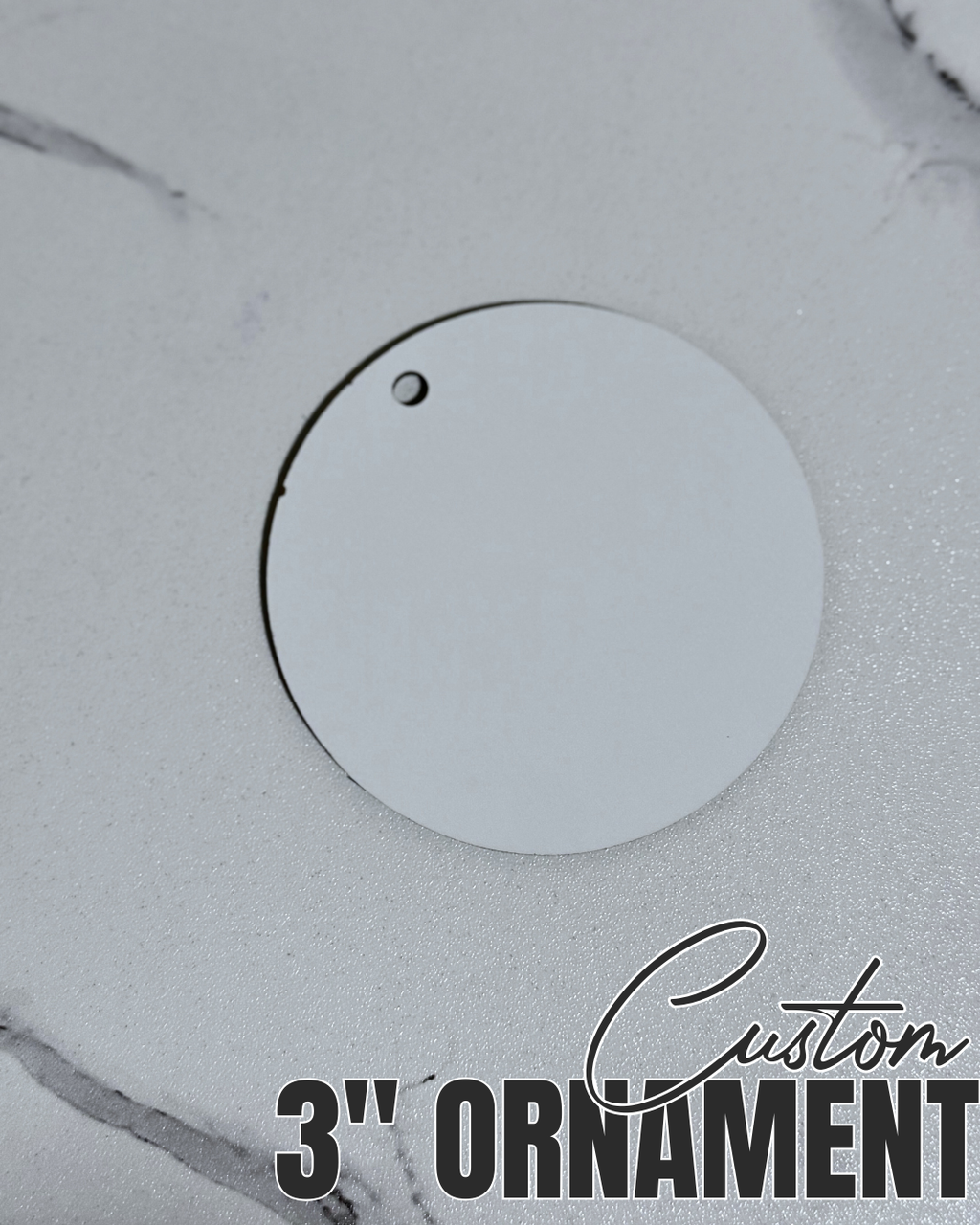 CUSTOM Christmas Ornament | Personalized 3" Christmas Ornament | Design Your Own Holiday Keepsake | Custom Gift for Family or Friends | Handmade Ornament