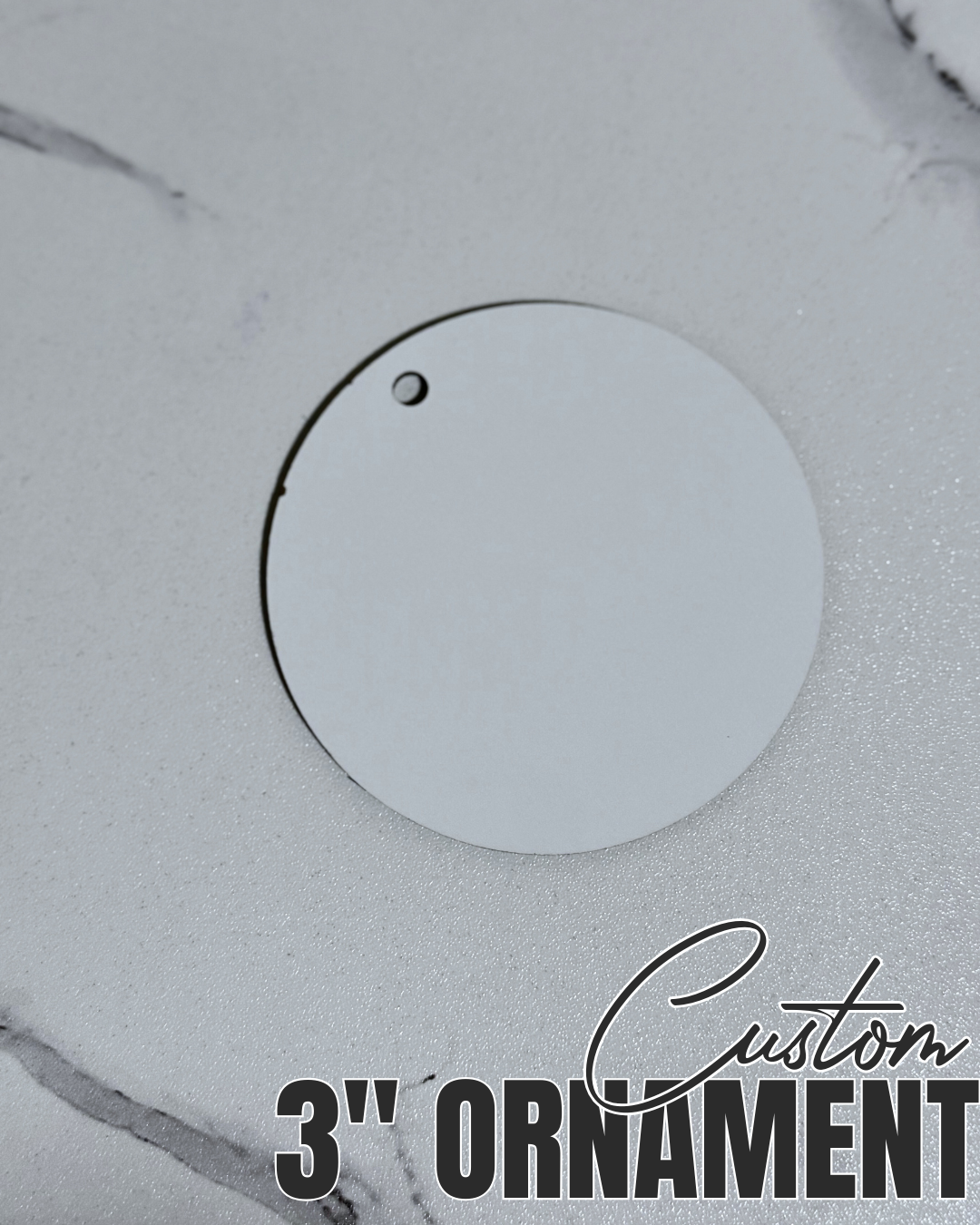 CUSTOM Christmas Ornament | Personalized 3" Christmas Ornament | Design Your Own Holiday Keepsake | Custom Gift for Family or Friends | Handmade Ornament