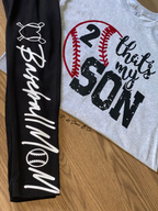 CUSTOM SPORTS MOM GEAR “Boujee Baseball Mami” THREE PIECE SET