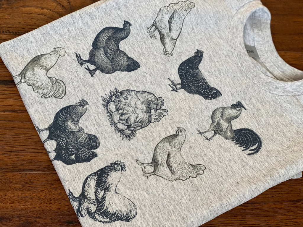 HOMESTEAD APPAREL “Chicken Basics” BOHO GRAPHIC TEE