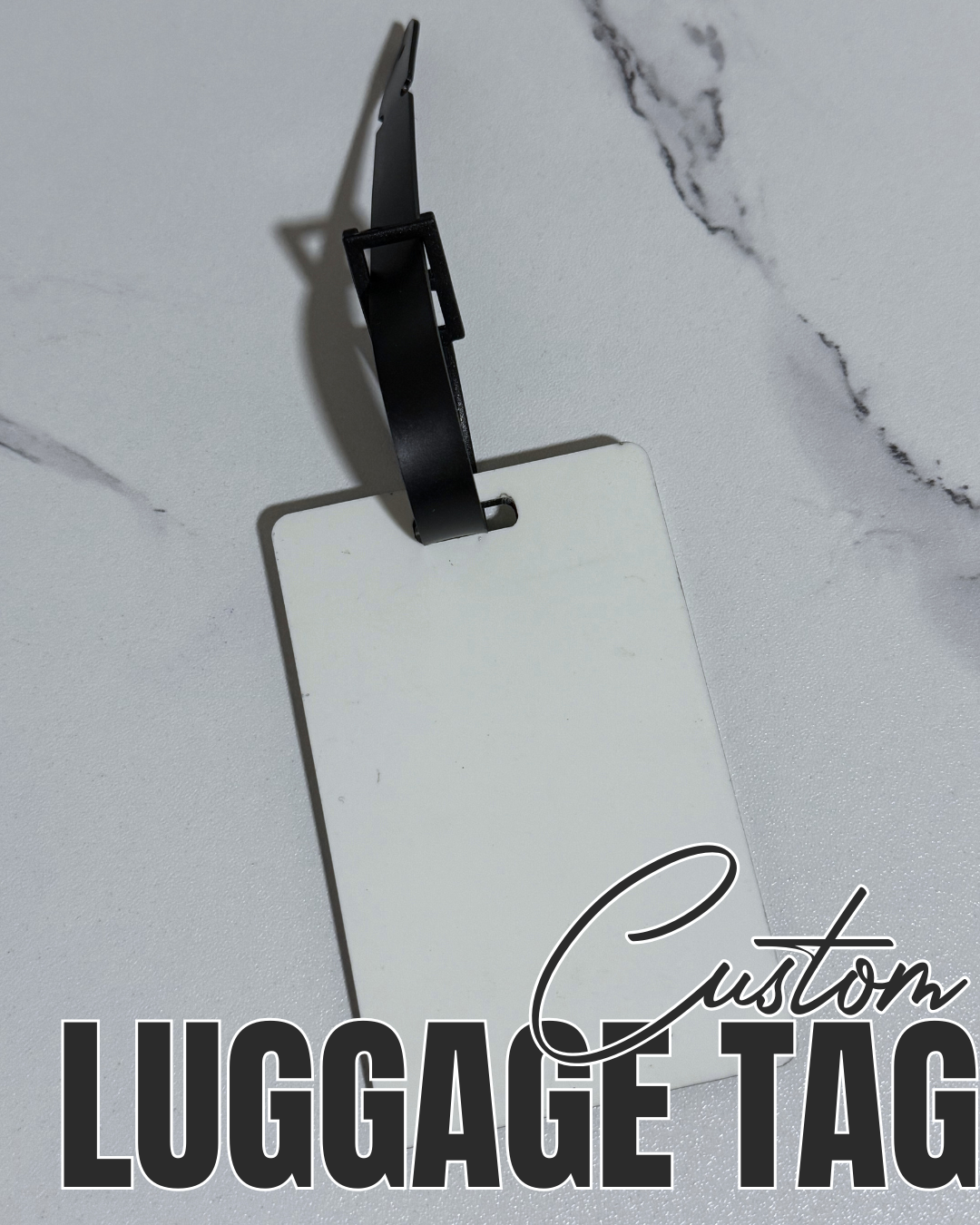 CUSTOM Rectangle Luggage Tag 2.5x4" | Personalized Purse or Luggage Charm | Design Your Own Bag Tag | Unique Gift for Travelers | Custom ID Tag