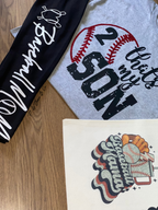 CUSTOM SPORTS MOM GEAR “Boujee Baseball Mami” THREE PIECE SET