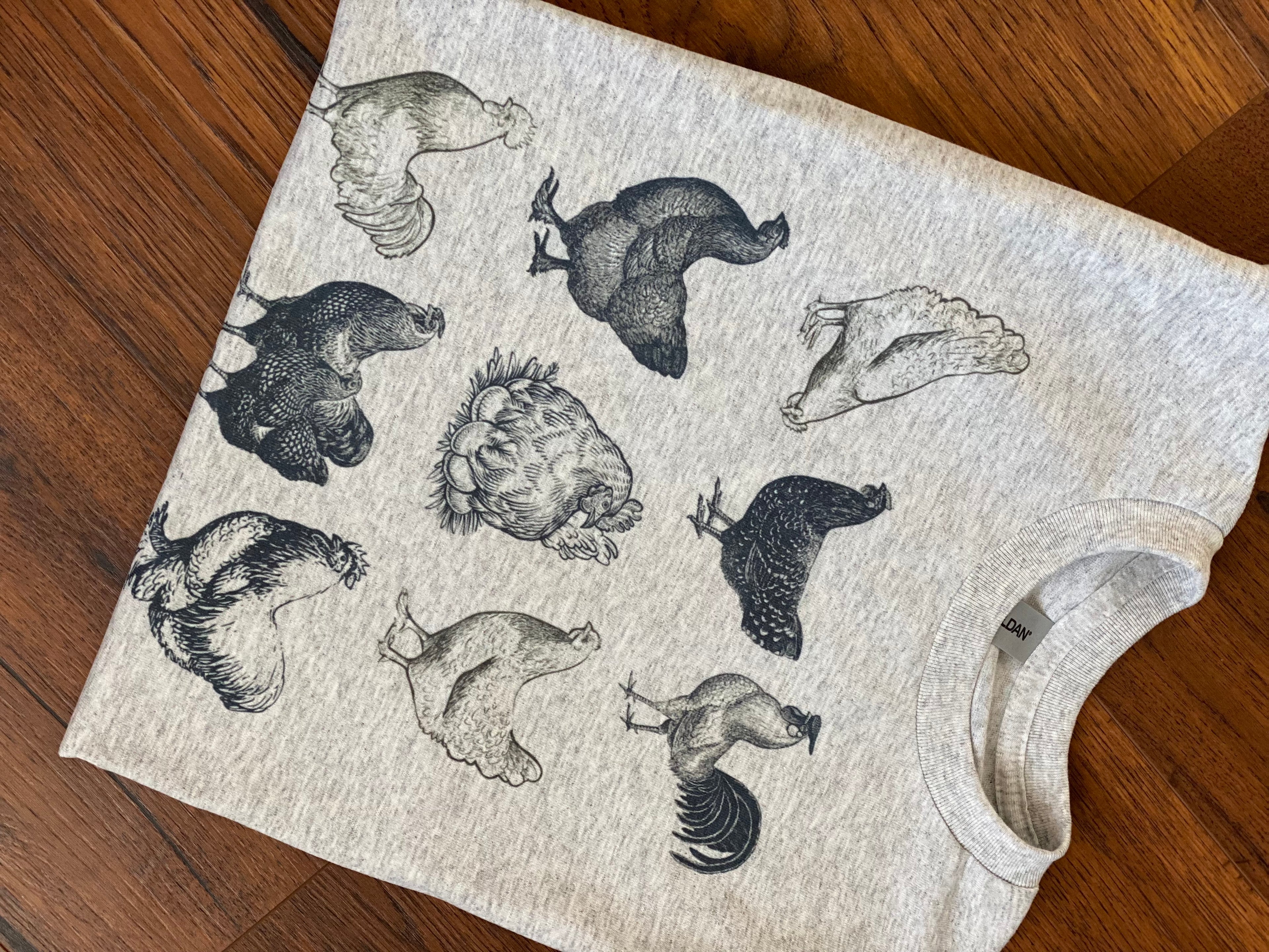 HOMESTEAD APPAREL “Chicken Basics” BOHO GRAPHIC TEE