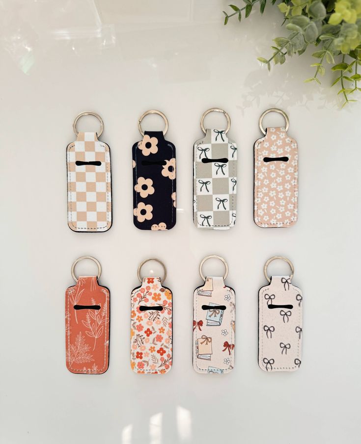 CUSTOM Chapstick Holder Keychain | Personalized Lip Balm Case | Design Your Own Keychain Accessory | Handmade Gift