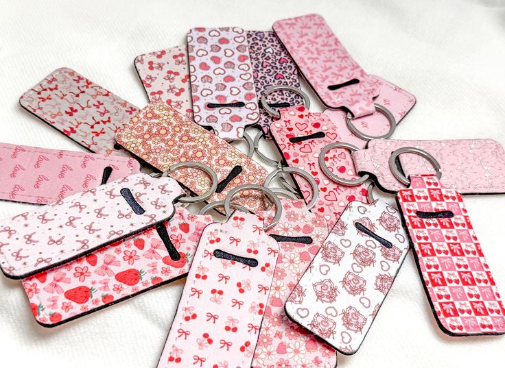 CUSTOM Chapstick Holder Keychain | Personalized Lip Balm Case | Design Your Own Keychain Accessory | Handmade Gift