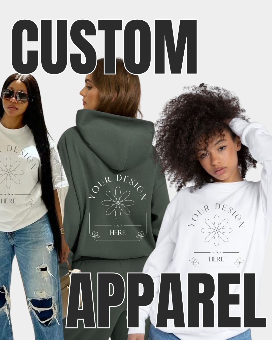 Design Your Own Shirt | Tote Bag, Custom Tee, Pullover, or Hoodie | Personalized Clothing
