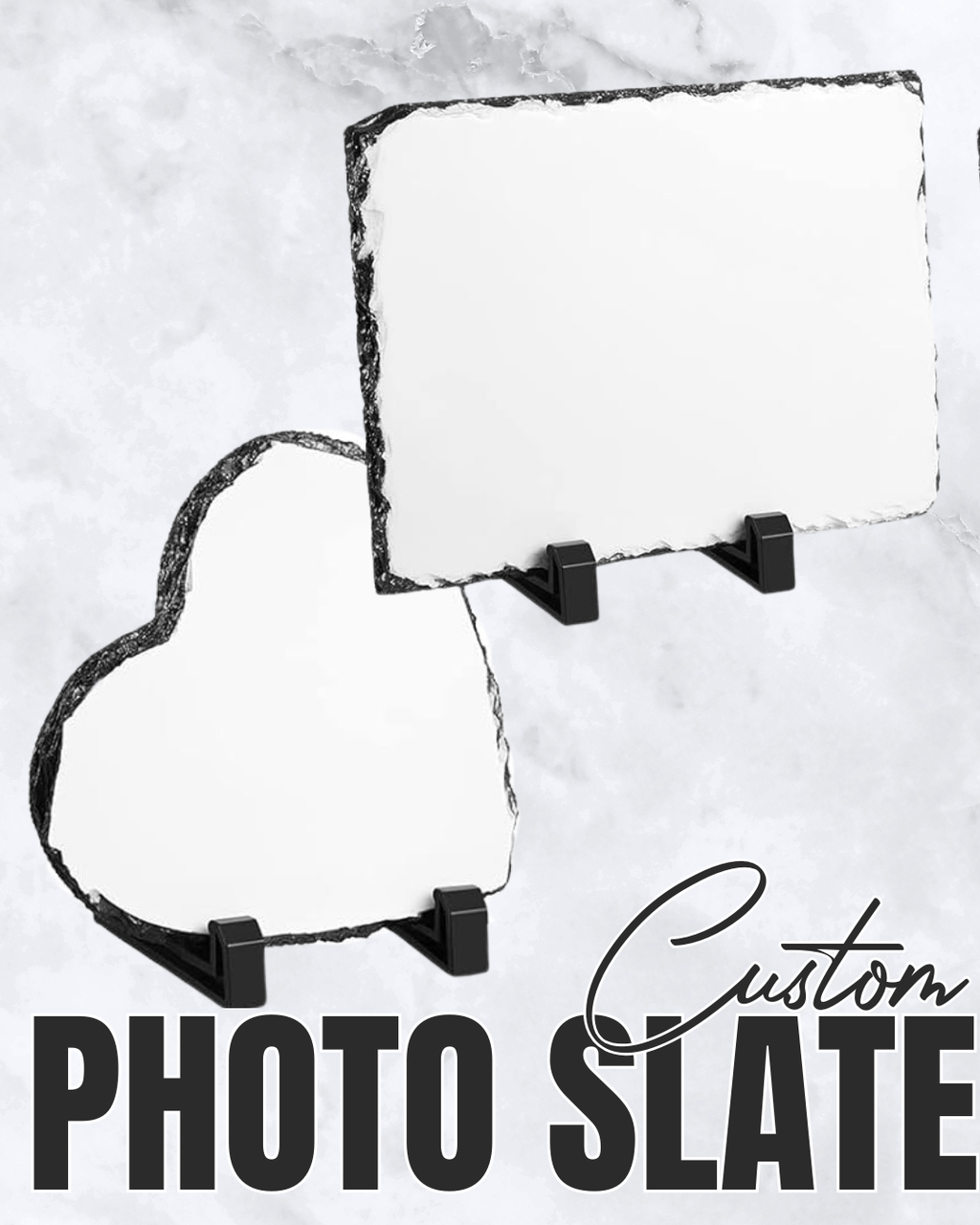 CUSTOM Photo Slate | Personalized Memory Stone | Stone Keepsake | Design Your Own Photo Slate
