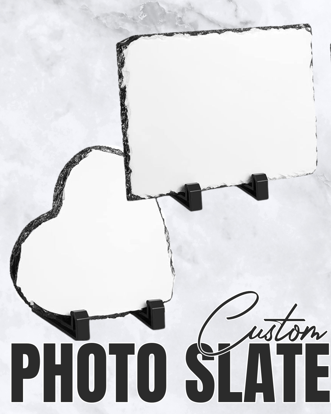 CUSTOM Photo Slate | Personalized Memory Stone | Stone Keepsake | Design Your Own Photo Slate