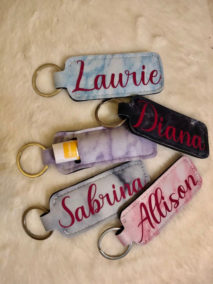 CUSTOM Chapstick Holder Keychain | Personalized Lip Balm Case | Design Your Own Keychain Accessory | Handmade Gift