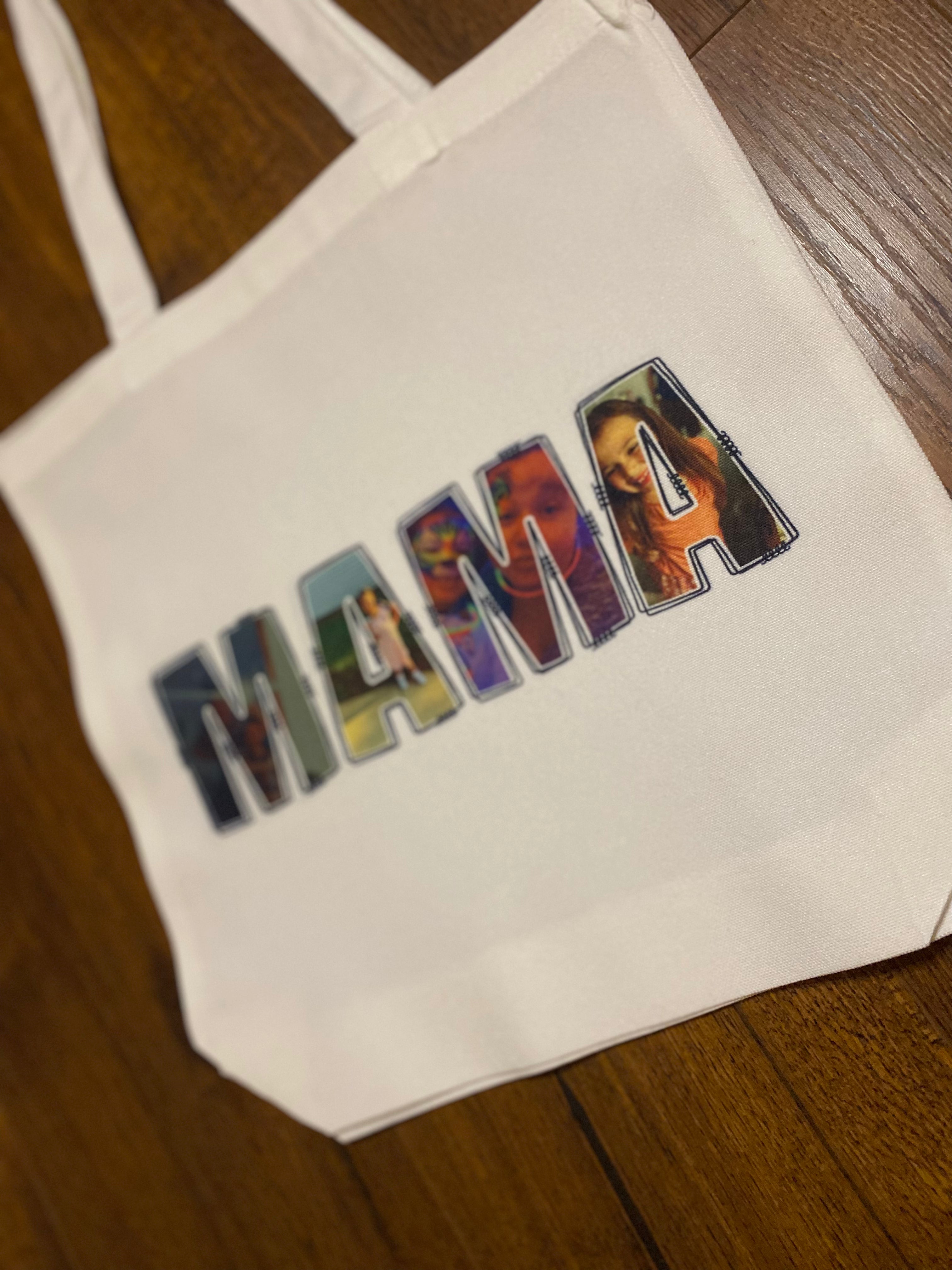 Framed in Words™ Custom Photo Letter Shirt | Personalized Word Photo Collage Tee | Gifts for Her