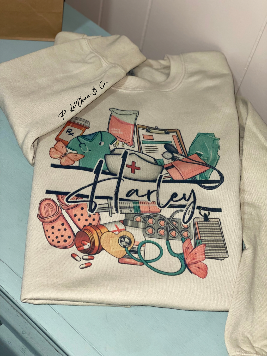 Personalized Healthcare Apparel | The Essentials Collection | Custom Nurse Shirt with Name & Credentials