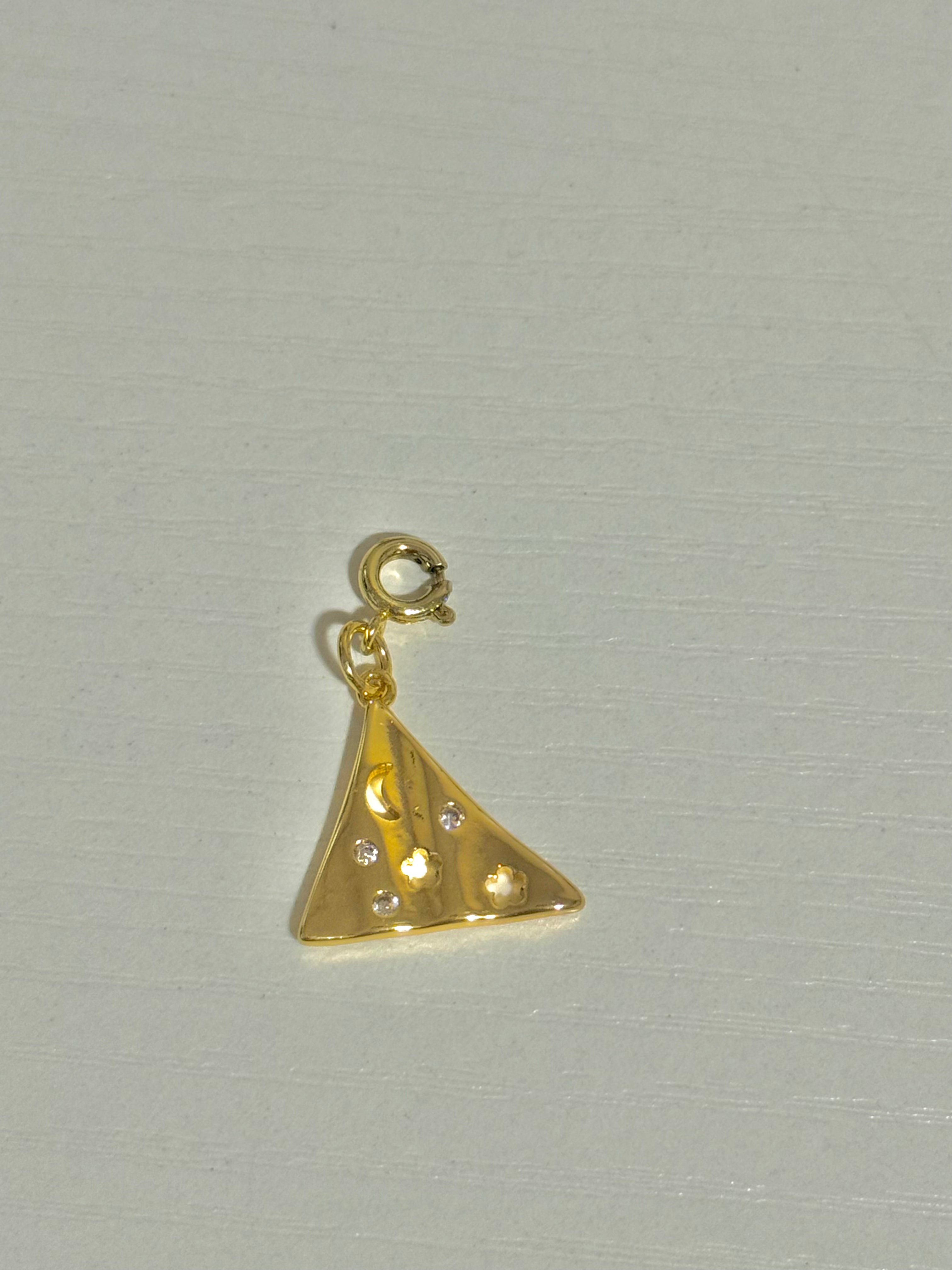 Celestial Gold Bohemian Triangle Charm