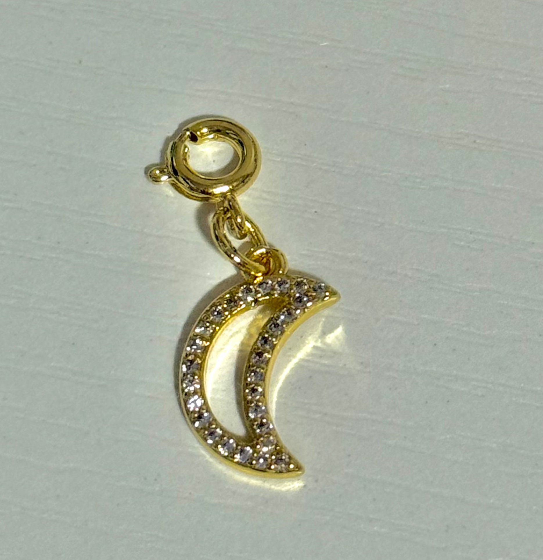 Gold Crescent Moon Bohemian Charm | Style 2