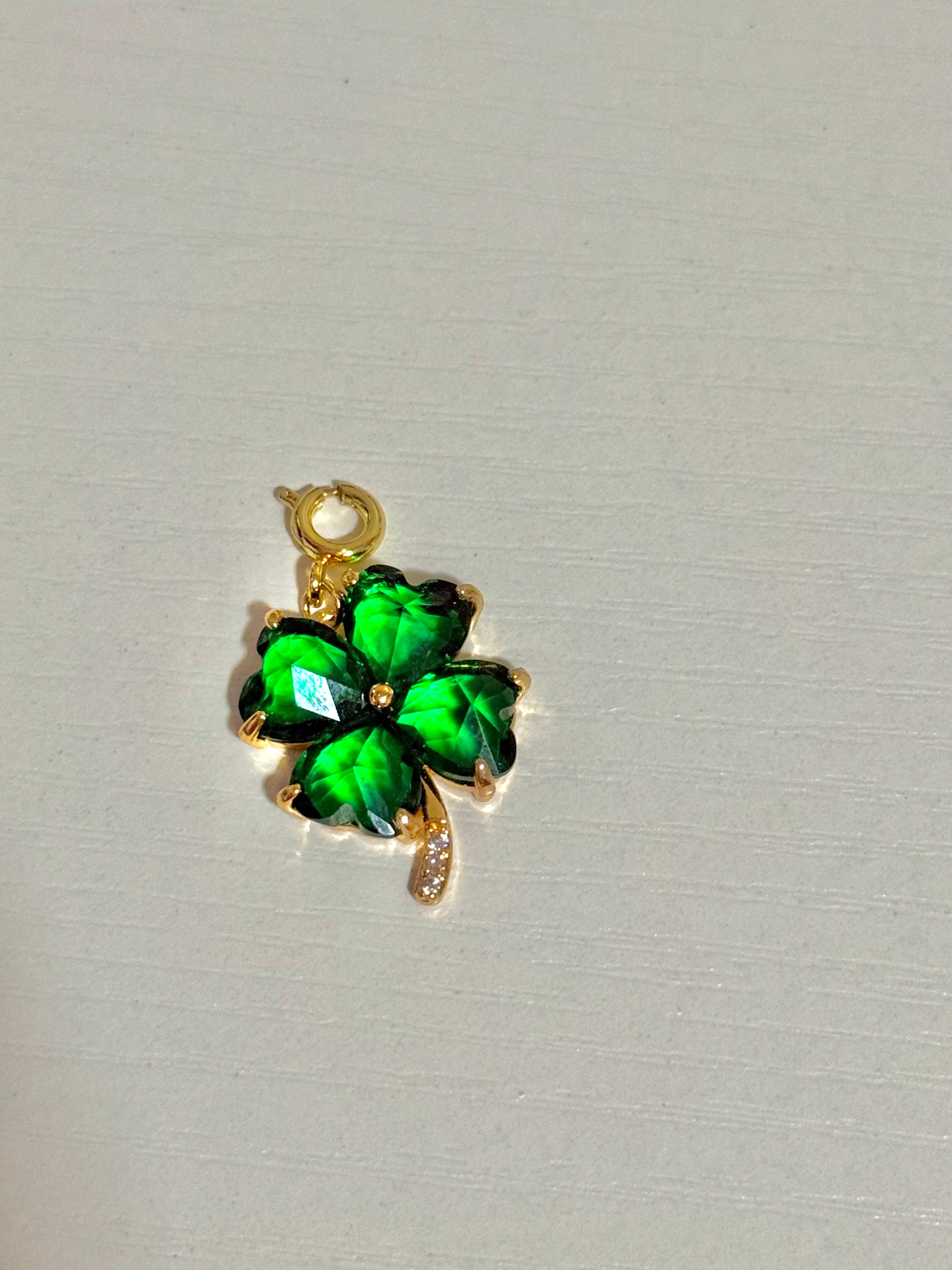 Lucky Luxury | Gold Four Leaf Clover Charm